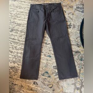 Eddie Bauer Mens Grey Pants 38x 32 specially Dyed Chino Khaki Straight leg